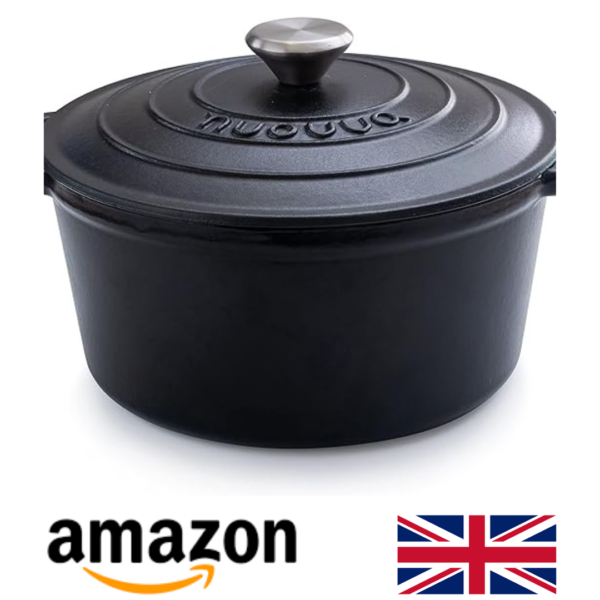 AMAZON UK - Cast Iron Pot with Lid