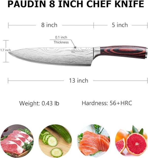 AMAZON UK - PAUDIN Chef Knife - Image 6