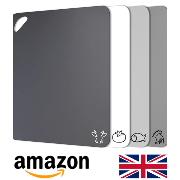 AMAZON UK - Set of 4 Fotouzy Plastic Cutting Boards