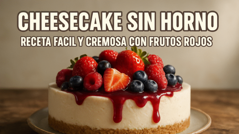 Cheesecake Sin Horno Fácil y Cremoso | Receta Casera