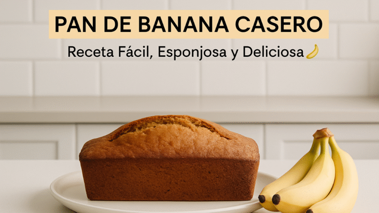 Pan de Banana Casero y Esponjoso | Banana Bread