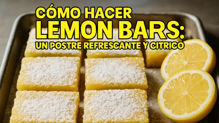 Barras de Limón (Lemon Bars) Caseras Fáciles y Deliciosas