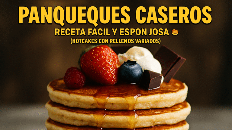 Panqueques caseros: receta fácil de hotcakes esponjosos y deliciosos